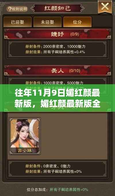 媚红颜最新版全面评测,特性、体验、对比与深度分析揭秘